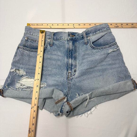 MadeWell The Mom Shorts MIDIs Denim Shorts Perfect For Summer Waist Size 30 - Picture 6 of 6